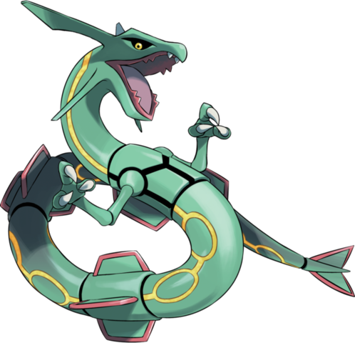 Day 603 - Rayquaza and Shiny Mega Rayquaza! Anger Raining Down